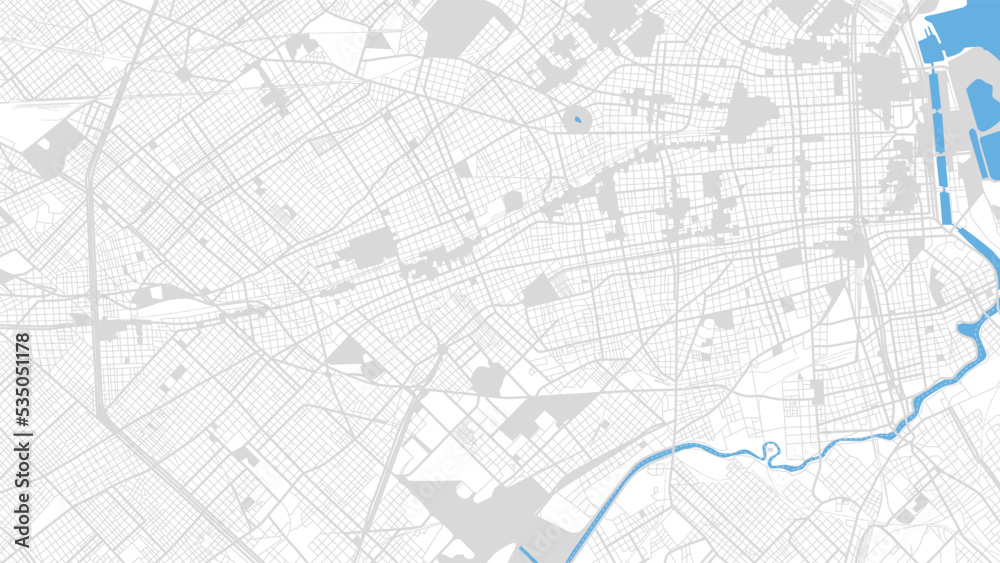 Digital web background of Buenos Aires. Vector map city which you can scale how you want.
