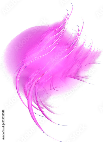 bright pink abstract pattern, wave, isolated element, decor