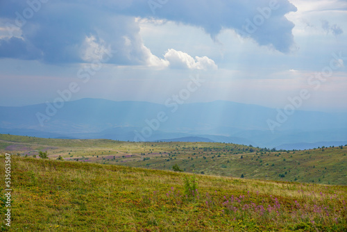 Obraz na płótnie landscape with clouds w salonie