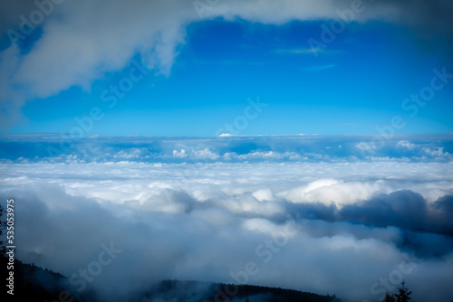 blue sky and clouds