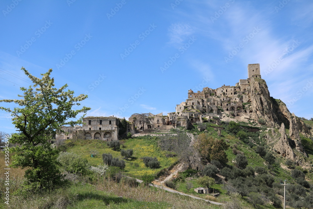 Craco in Spring, Italy