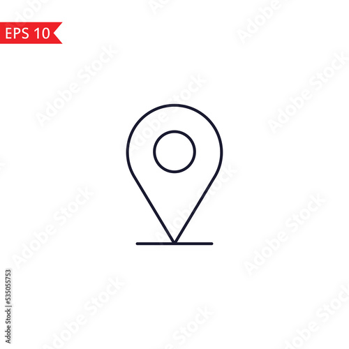 Pin point icon sign symbol Vector