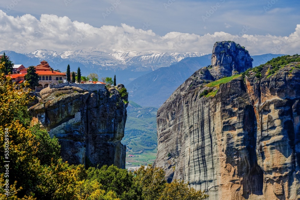 HDR of Holy Trinity Monastery in Meteora, Greece