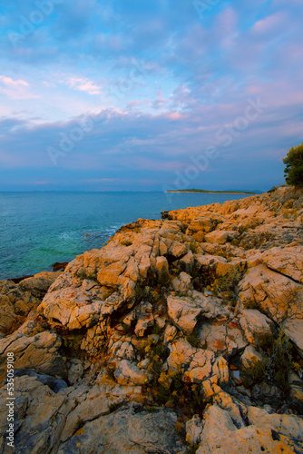 Croatia, Europe, Adriatic sea,  croatian view, coast between Sibenik and Primosten, Croatia, Europe.. exclusive - this image sell only on adobestock  © Rushvol