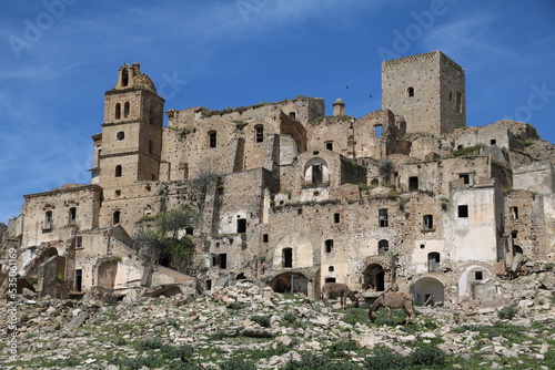 Ruins of the ghost town Craco in Italy © ClaraNila