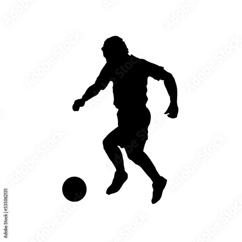 football player silhouette vector