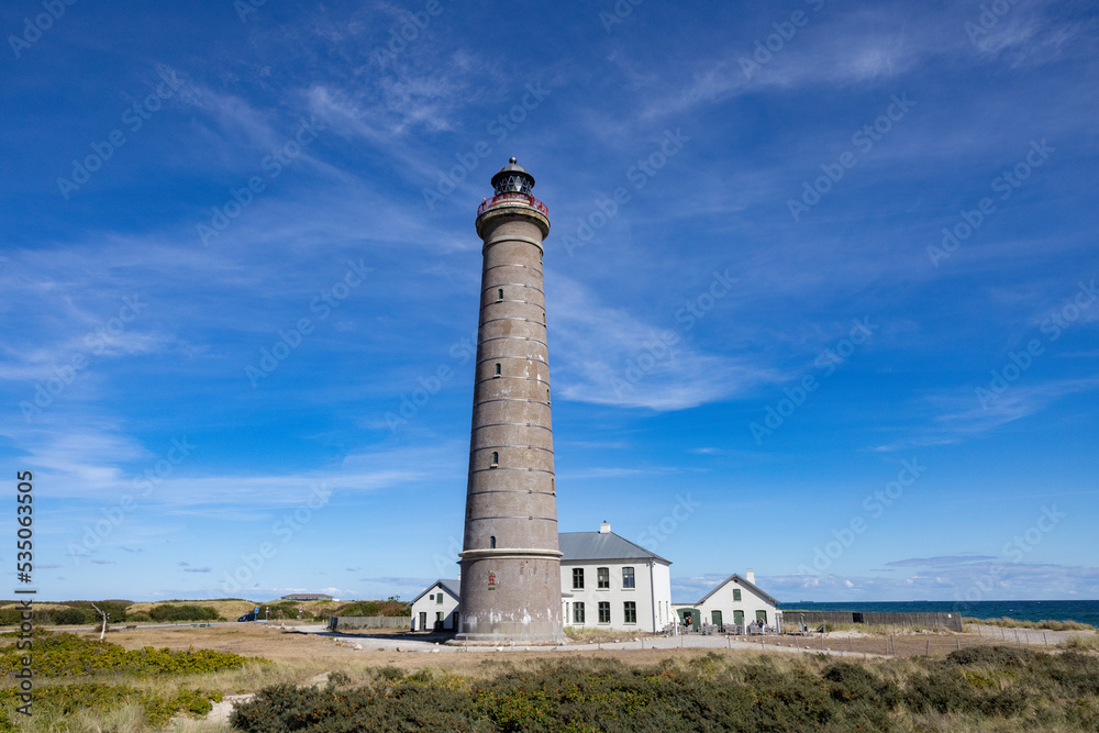 Skagen Lighthouse - Skagens Odde, English Scaw Spit or The Skaw is a sandy peninsula the northernmost area of Vendsyssel in Jutland, Denmark.,Europe