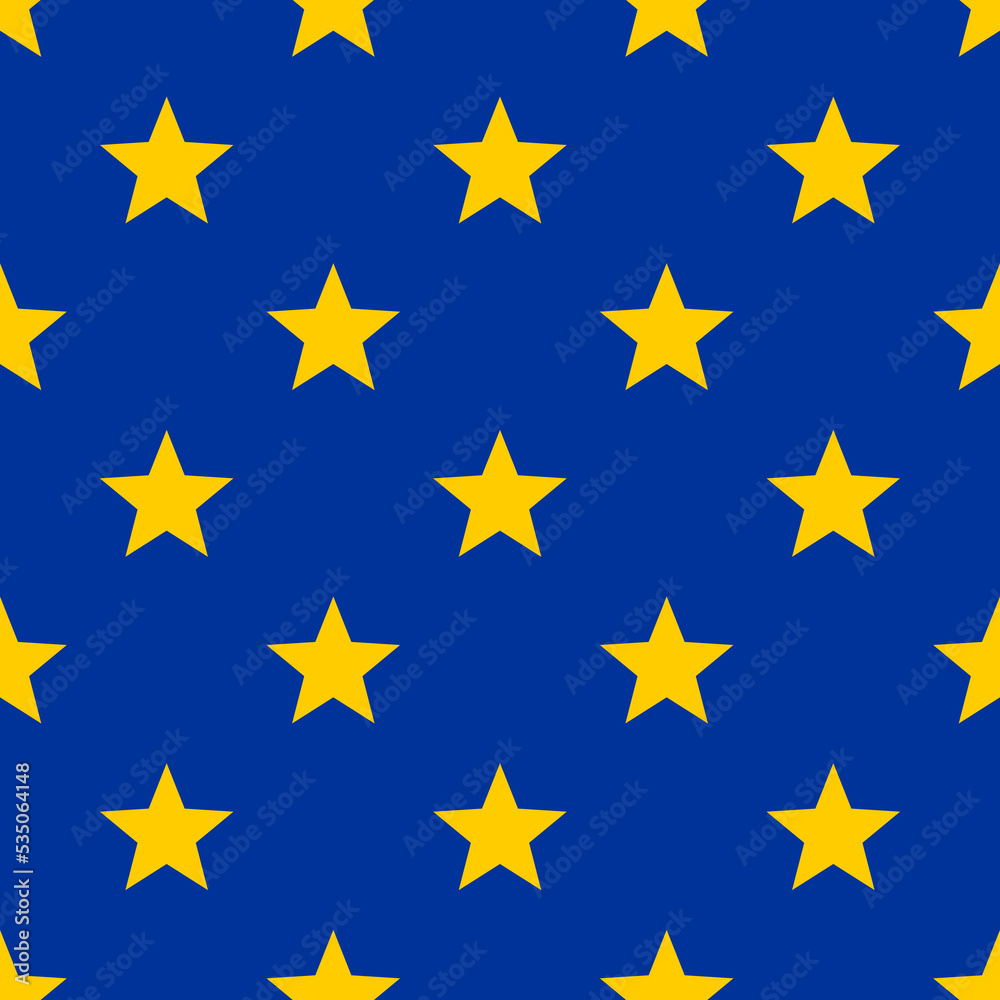 Starry sky seamless pattern. True colors flag European Union backgrounds. Simple geometric prints wallpaper. Starry sky seamless pattern. True colors flag European Union backgrounds. Simple geometric prints wallpaper.