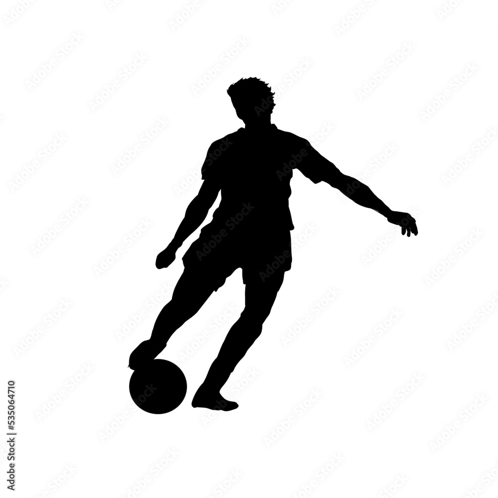 football player silhouette vector