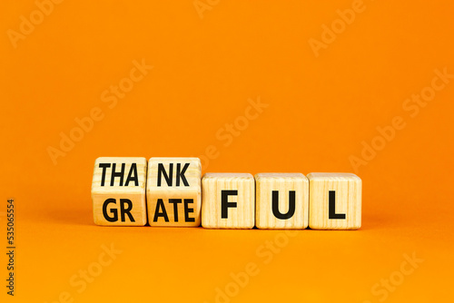 Foto Thankful and grateful symbol