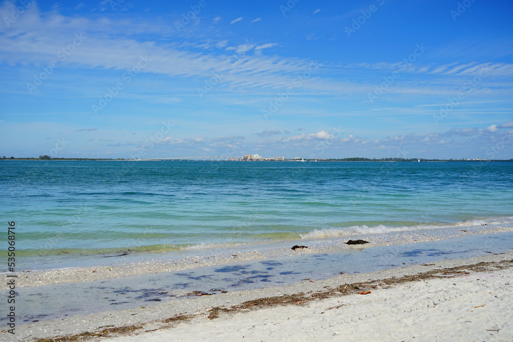 Beautiful Sanibel island beach in Fort Myers, Florida, USA