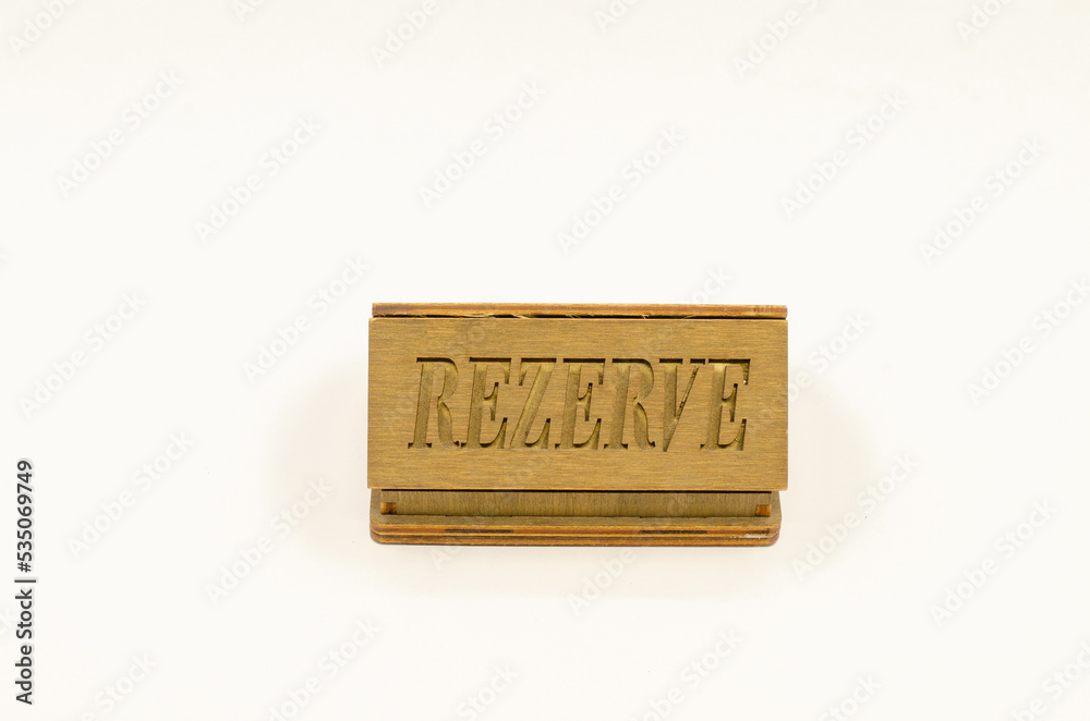 Table reservation letter. On isolated background
desktop wooden reservation sign. Table reservation letter. On isolated background
desktop wooden reservation sign.