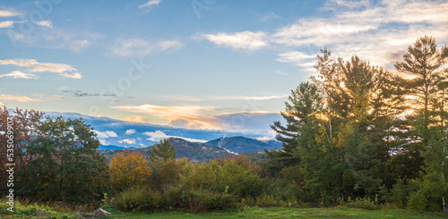 Beautiful sunset in the Adirondacks