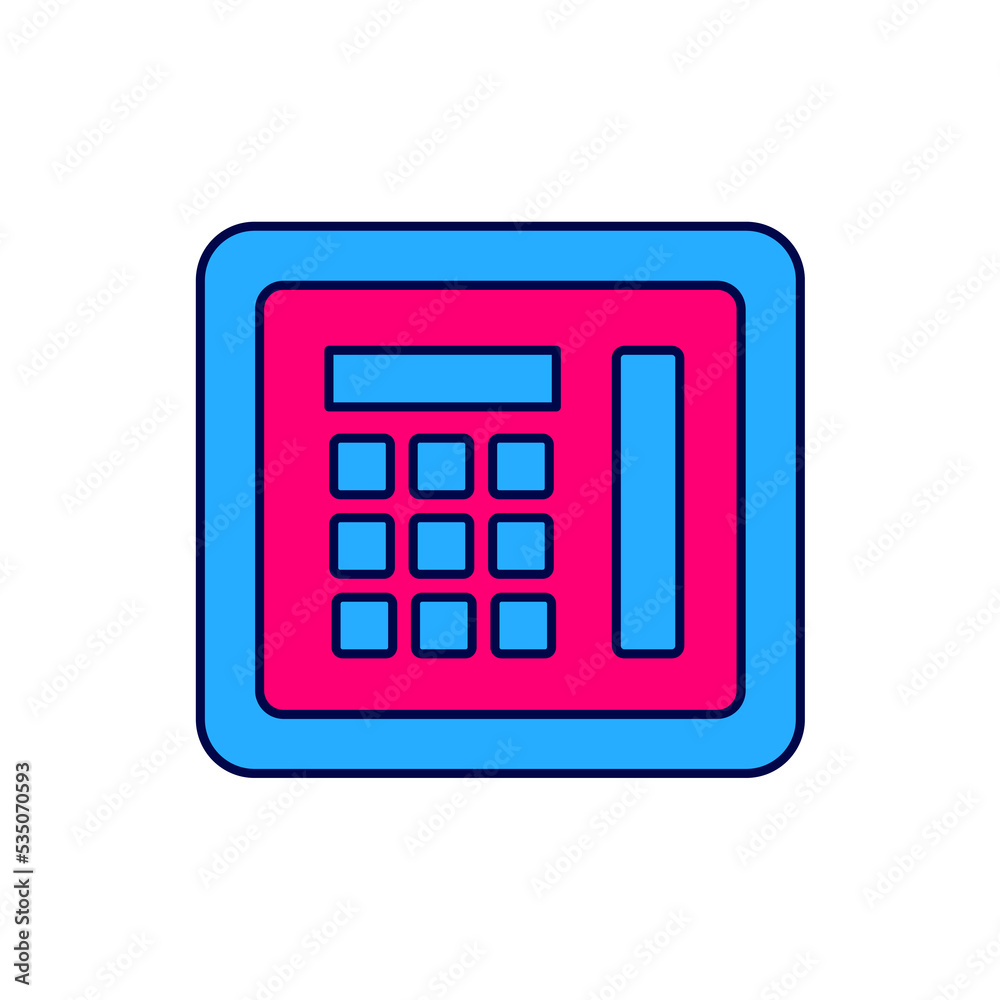 Filled outline Safe icon isolated on white background. The door safe a bank vault with a combination lock. Reliable Data Protection. Vector