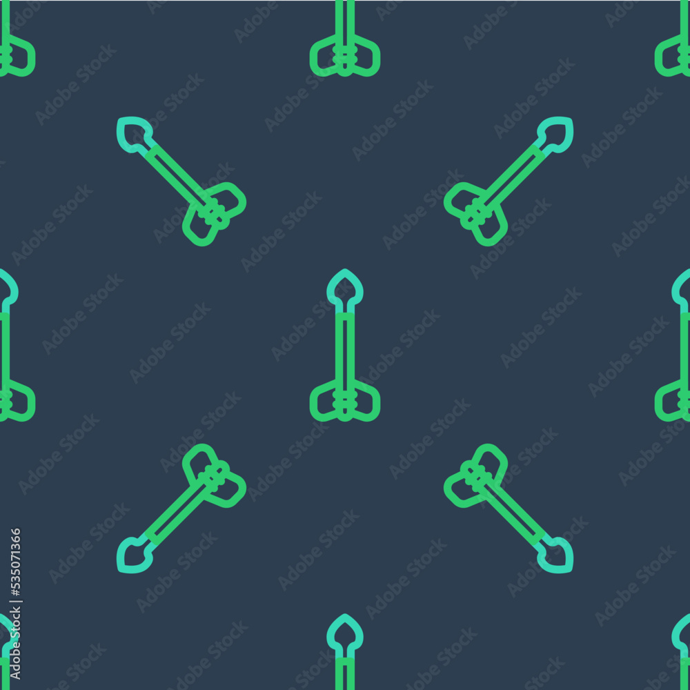 Line Arrow icon isolated seamless pattern on blue background. Vector Line Arrow icon isolated seamless pattern on blue background. Vector