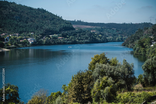 View of the Douro River in the Douro Valley  Porto  Portugal.