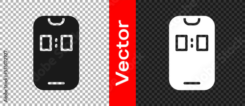 Free Download Black Alarm clock app smartphone interface icon isolated on transparent background. Vector - GFXLoad