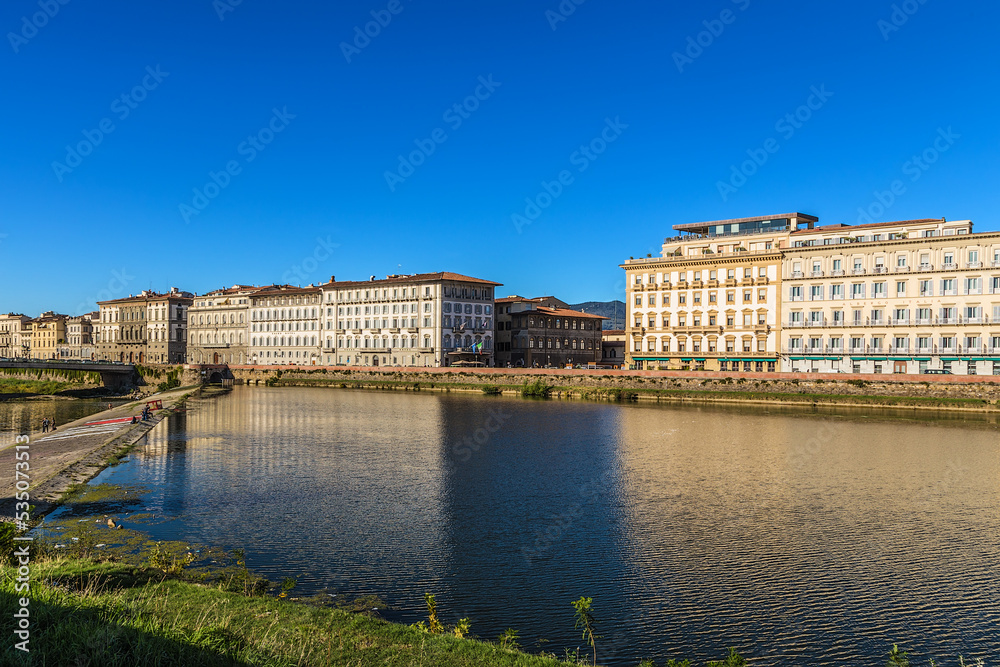 Florence, Italy. Embankment of the Arno River