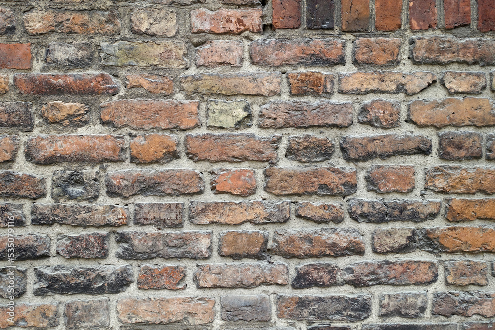 Wall from old bricks. Perfect as a background or texture.