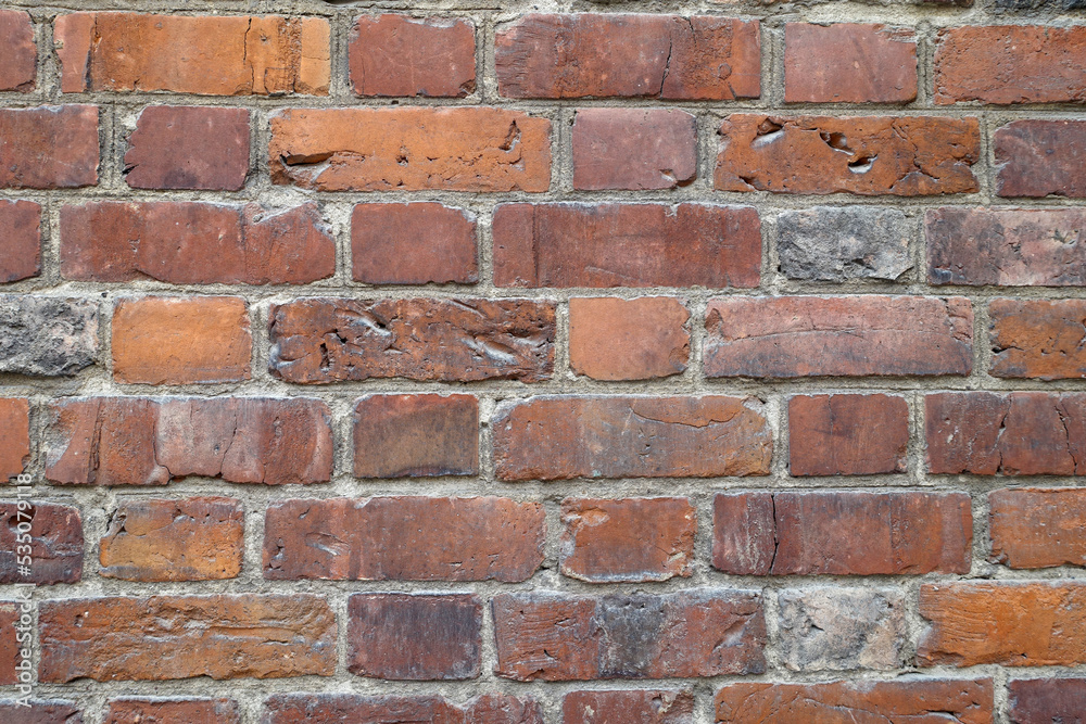 Wall from old bricks. Perfect as a background or texture. Wall from old bricks. Perfect as a background or texture.