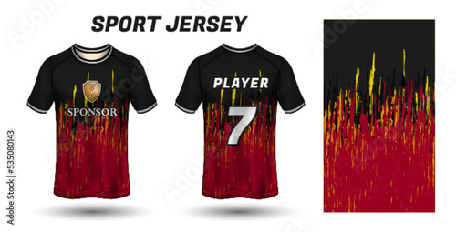 Fotografie Sport jersey design fabric textile for sublimation