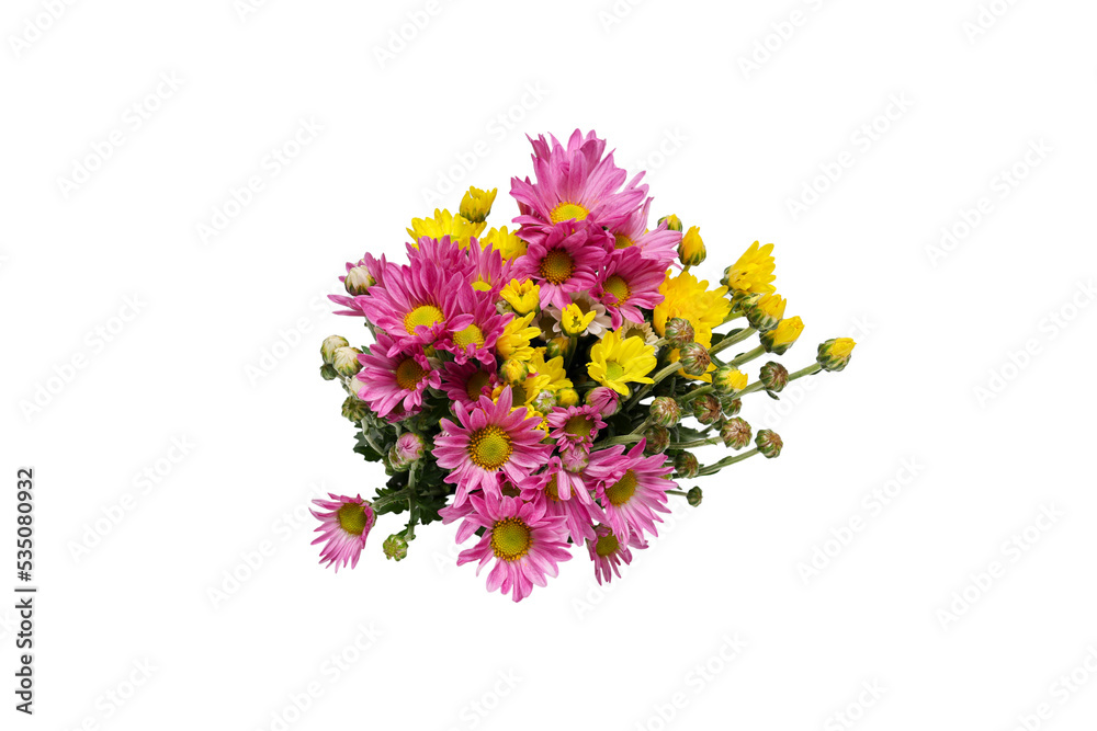 custom made wallpaper toronto digital白バックの菊の花束