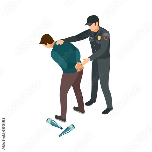 Isometric Drunk Man