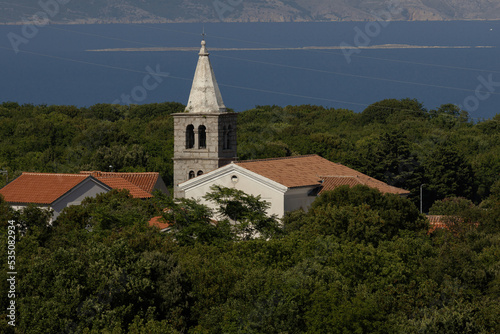 church in orlec on cres island photo