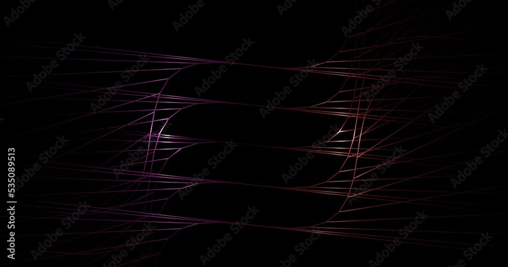 3d render with red and purple branched broken lines 3d render with red and purple branched broken lines