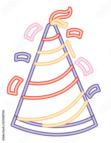 neon party hat