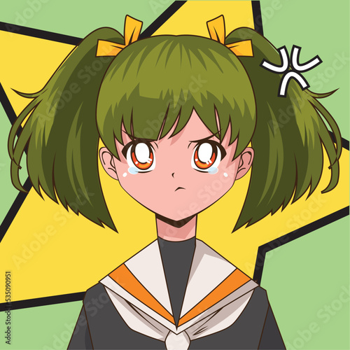anime sad girl