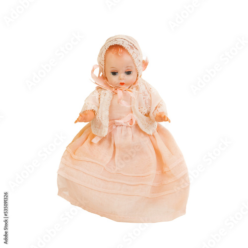 Isolated vintage baby doll Fototapet