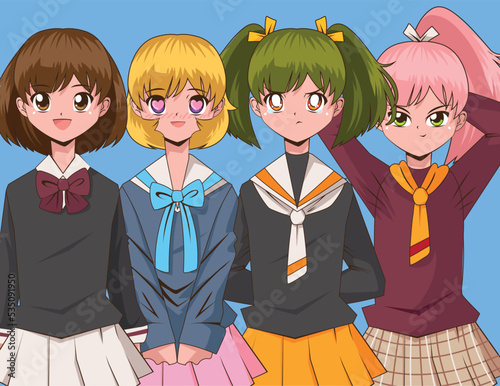 anime cute women