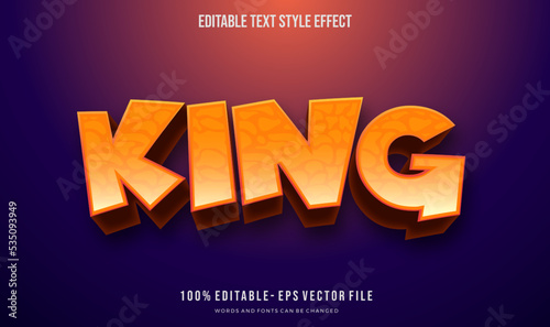Cool Fancy Stylish title show text style effect. Editable vector font