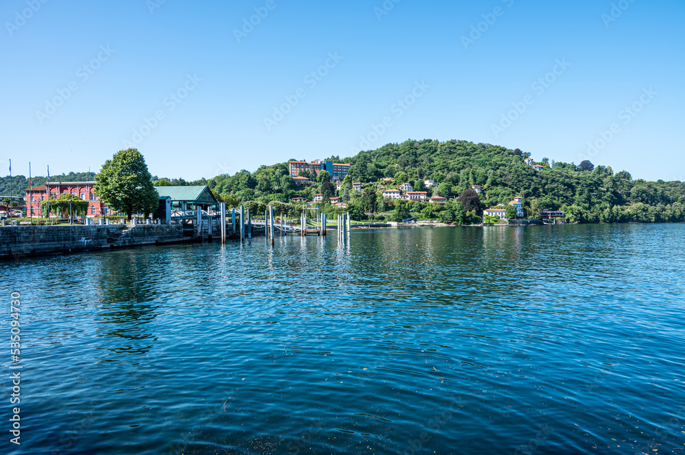 Landscape of Laveno and the Lake Maggiore