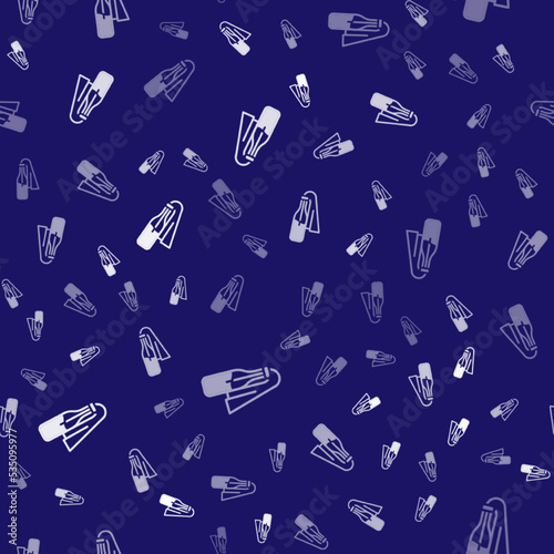 White Cocktail molotov icon isolated seamless pattern on blue background. Vector