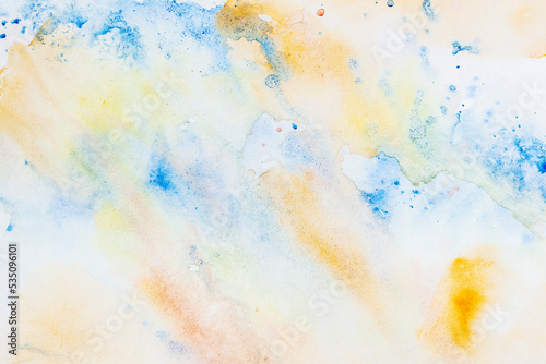 Abstract hand drawn pastel background. Watercolor on paper texture