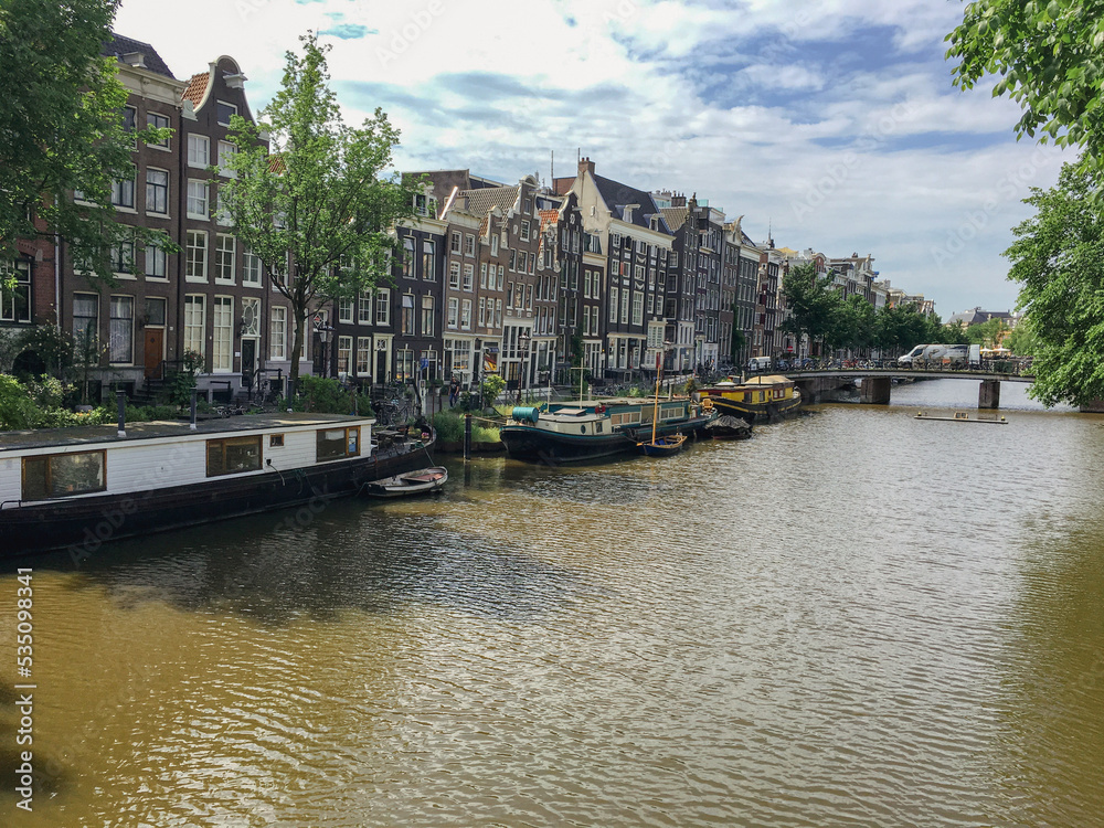 Dutch Architecture, photo of housing within Amsterdam, Netherlands.