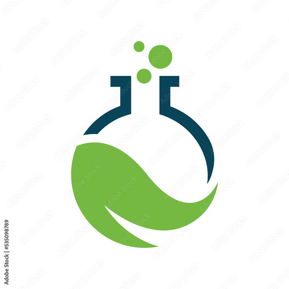 Obraz premium Logo lab for your company's business icon with natural concept