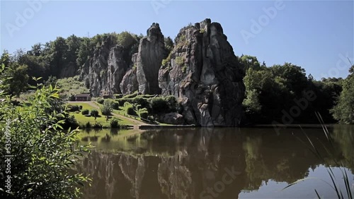 Tourist spot Germany Externsteine