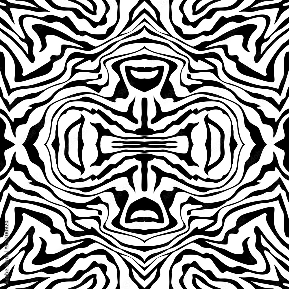 continuous zebra skin pattern. Seamless pattern for the textile industry.