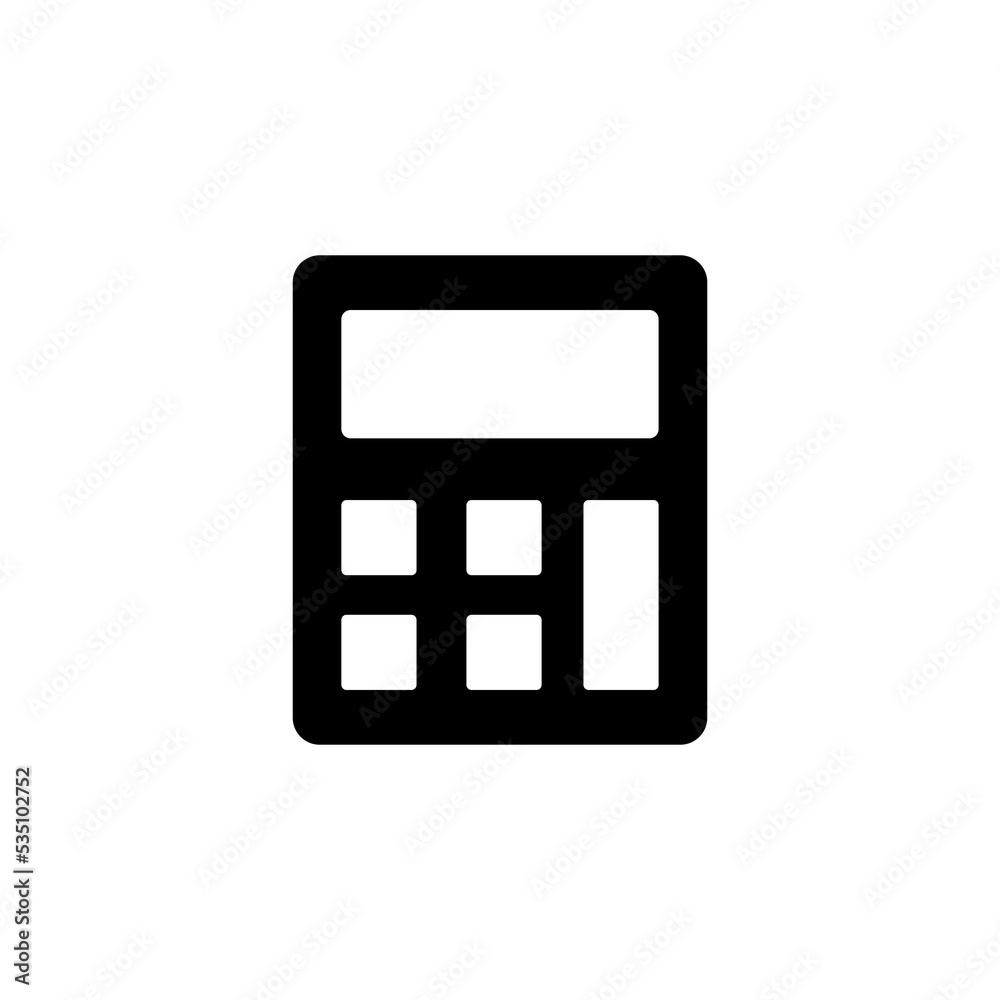 Calculator icon vector for web and mobile app. Accounting calculator sign and symbol. Calculator icon vector for web and mobile app. Accounting calculator sign and symbol.