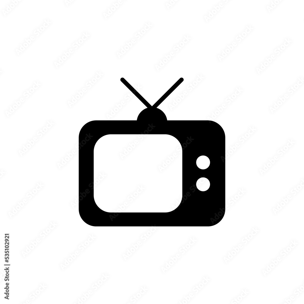 Tv icon vector for web and mobile app. television sign and symbol Tv icon vector for web and mobile app. television sign and symbol