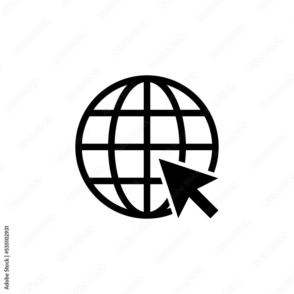 Web icon vector for web and mobile app. go to web sign and symbol. web click icon. Global search icon Web icon vector for web and mobile app. go to web sign and symbol. web click icon. Global search icon