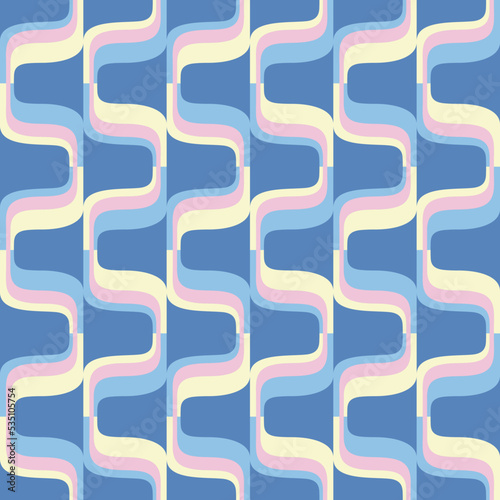 Abstract attractive ornament for decorating any surfaces or things. Seamless pattern.