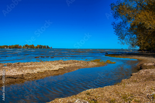 blue sky and sand