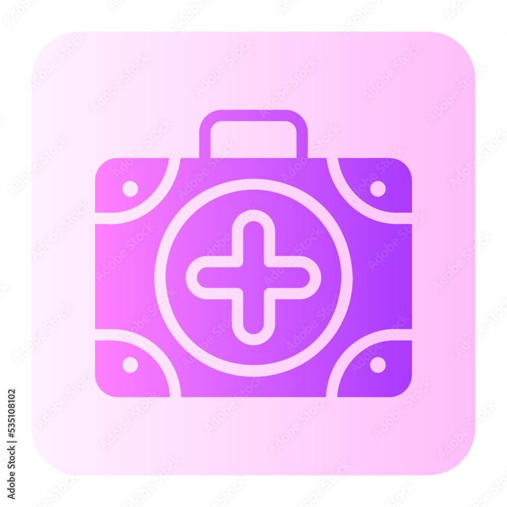 first aid kit gradient icon first aid kit gradient icon