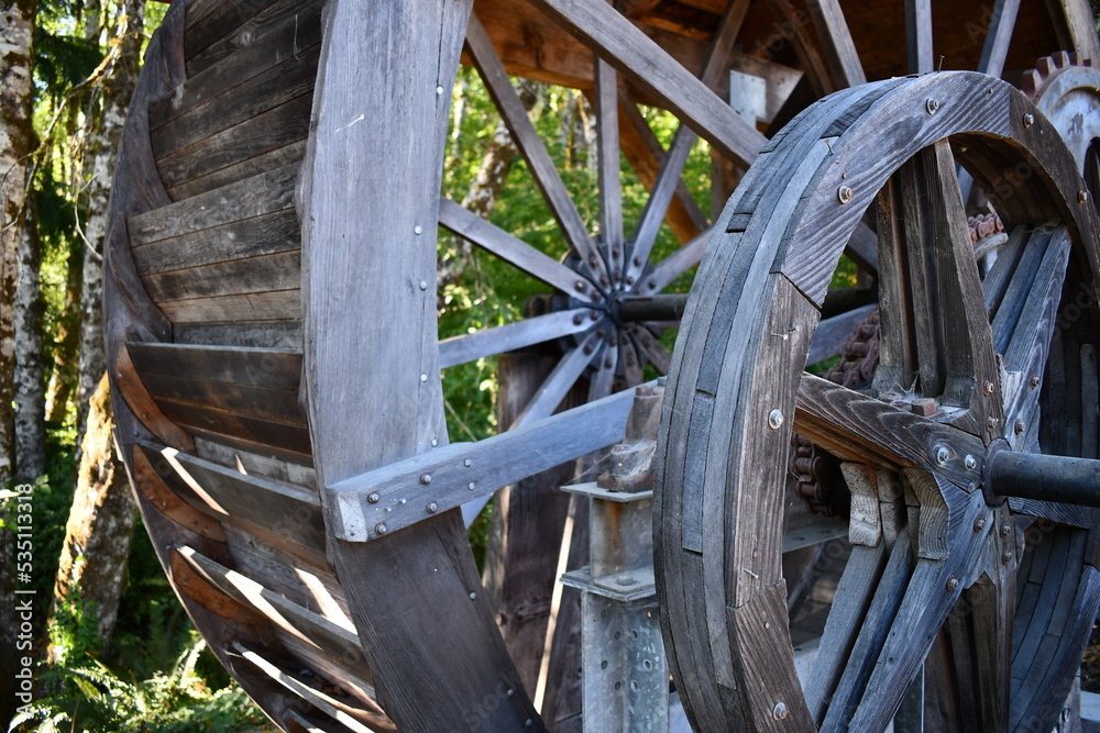 water wheel ready for action