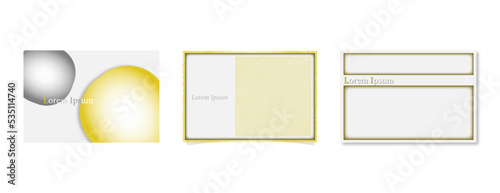 手書きのような線、グラデーションのベクターイラスト。結婚式の招待状、セミナー、名刺やポストカード、メモ帳の表紙などに使えそうな、シンプルで立体的なデザイン。グラフィック背景。