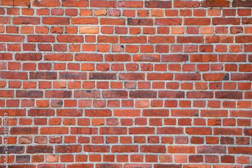 Red brick wall textured background